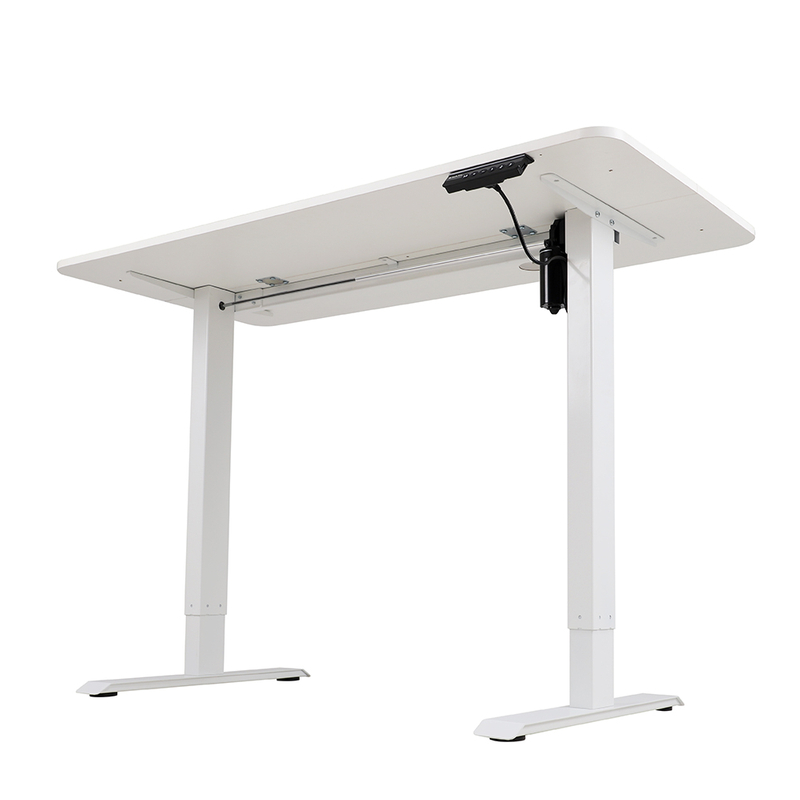 Single Motor Electric Height Adjustable Table Standing Desk Laptop Table Frame 2 Stages Ergonomic Desk For Work From Home