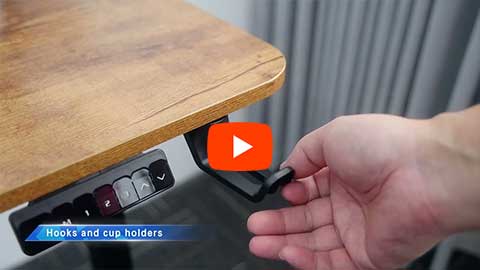 Natek Two-Tier Electric Standing Desk-Display