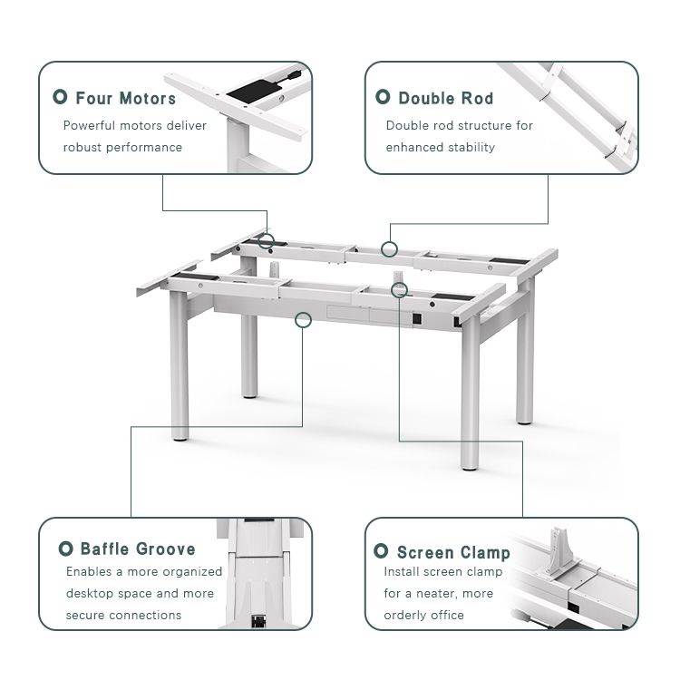 Four Motors and Double Rod Structure Details