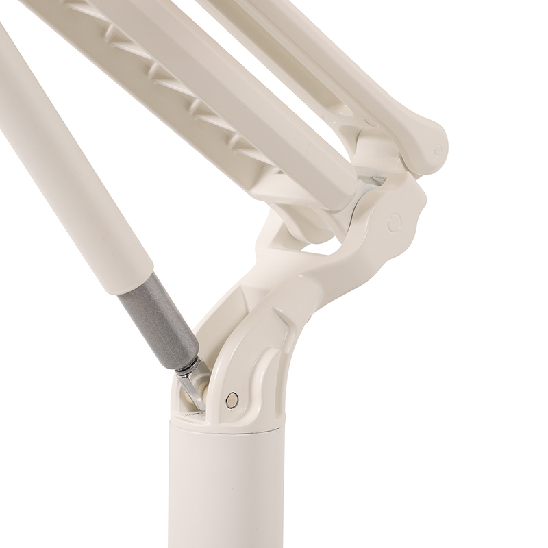 Mobile Height Adjustable Table Pneumatic Desk With Wheels Gas Spring Single Column Laptop Standing Desk