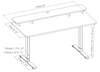 2JRF2(A) Dual-Motor Standup Desk | Eco-Friendly Design, 3 Memory Presets & Health Reminder