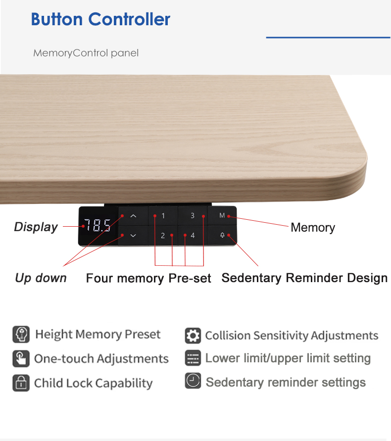 NATE 2JRF2(A)-D5-Manufacture and supply high - quality brushless motor standing desks through ODM and OEM models 