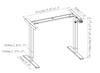 2MR2 wholesales hand-crank standing desks for non-electric users. Lightweight with mechanical assistance,Safe manual table