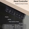 Digital hand controller for standing desk with 3 memory presets.