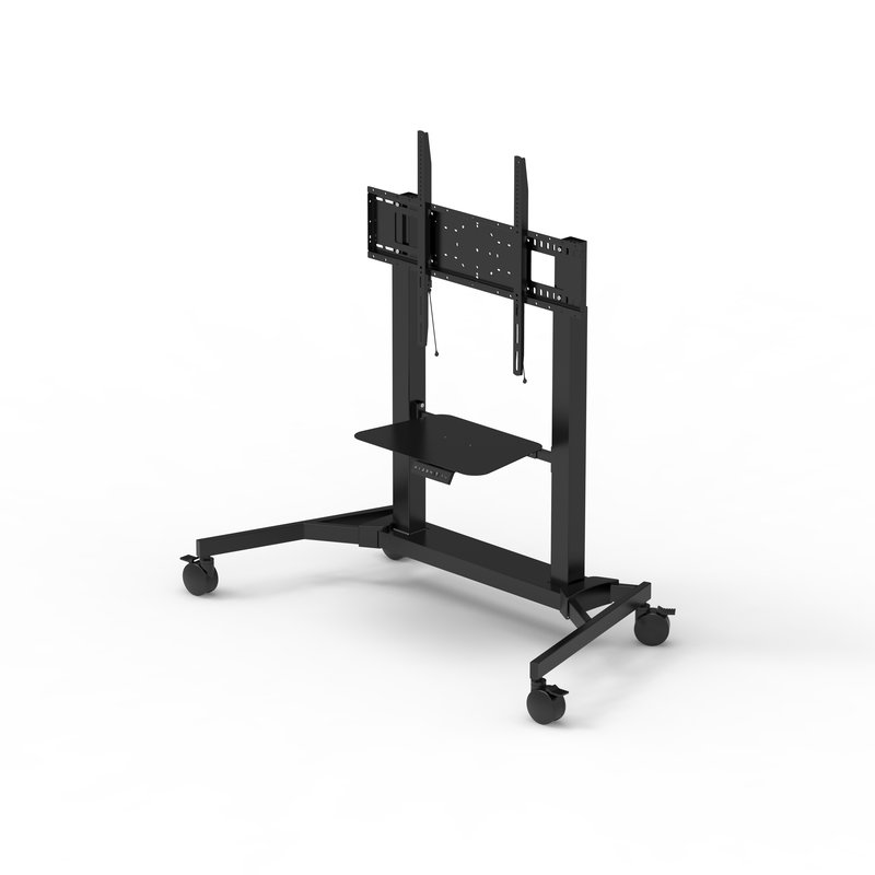 2YDTV Electric Height Adjustable Mobile Stand for TV & Monitor, with Motorized Lift