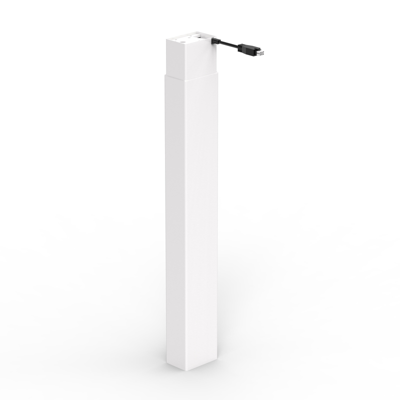 RKF2 Widened and Thickened 2-Section Rectangular Tube Height-Adjustable Desk Column with Wires - Main Image Display