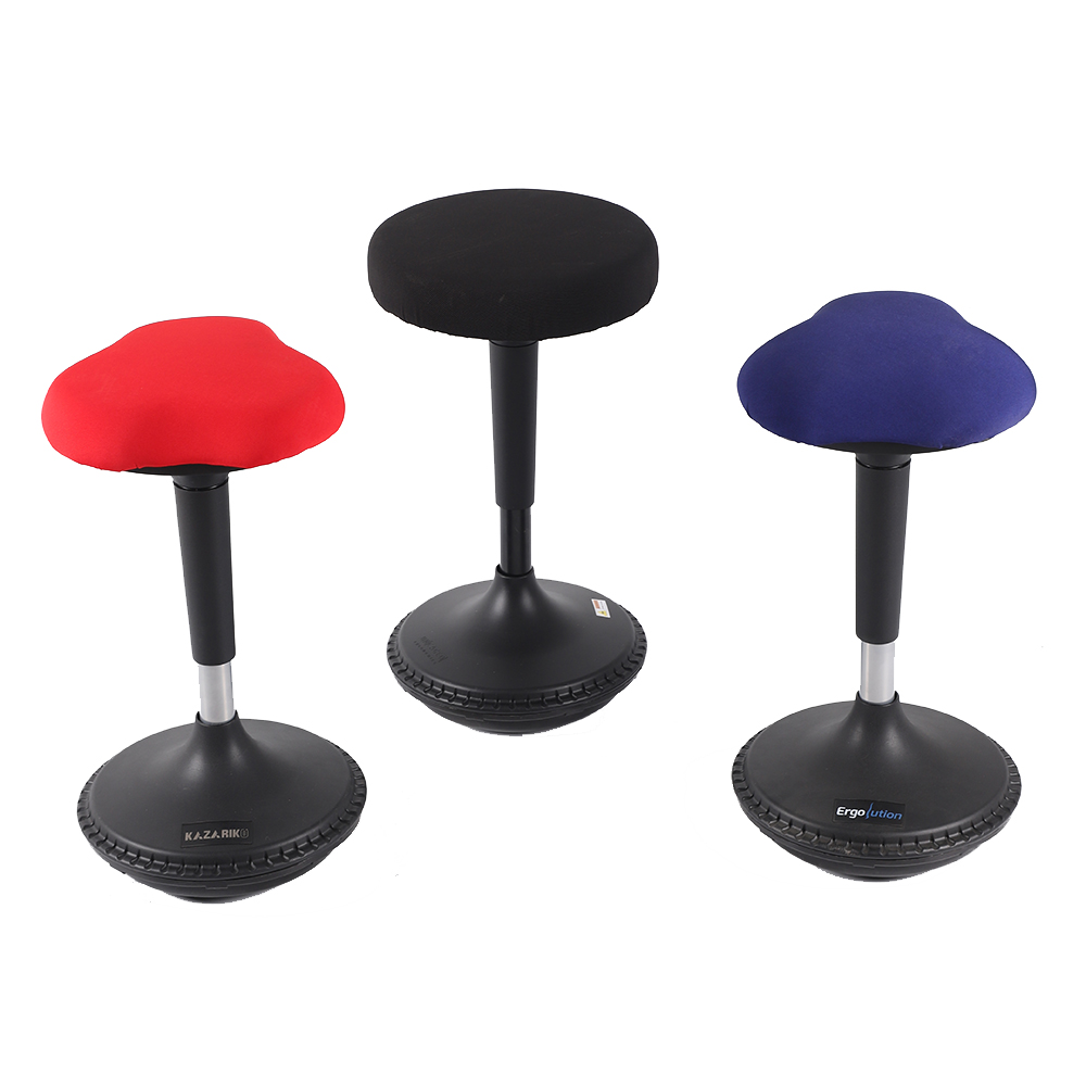 Red Wobble Stool Colorful Comfortable Telescoping Stool