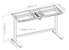 2G45 Flip-top Table: Meeting & Training Room Table with Display Area and Whiteboard