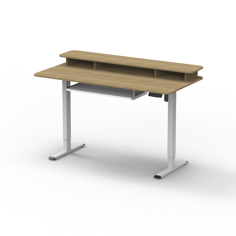 Economy Single Motor Sit-Stand Desk (complete table) HT-2SABR2(A) Smooth desk with unchangable stability. from china(chinese)