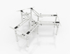 desk frame view -l-shaped height adjustable desk, best height adjustable desk frame