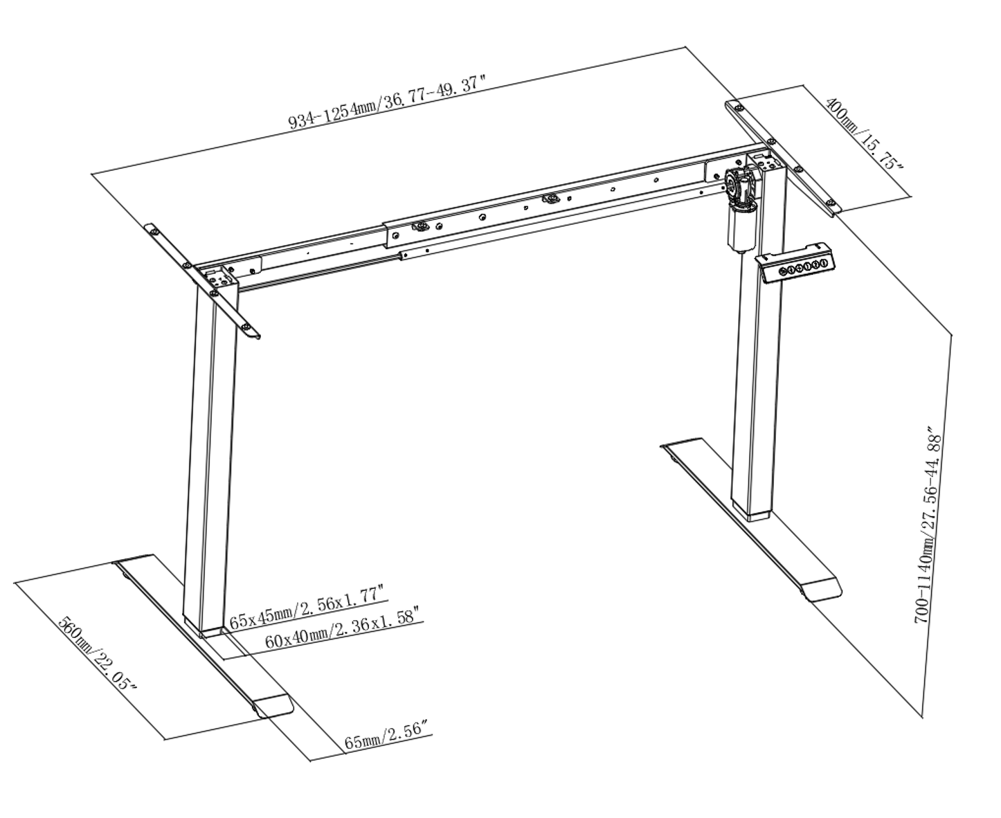 2SACRF2(A) Product Line Drawing