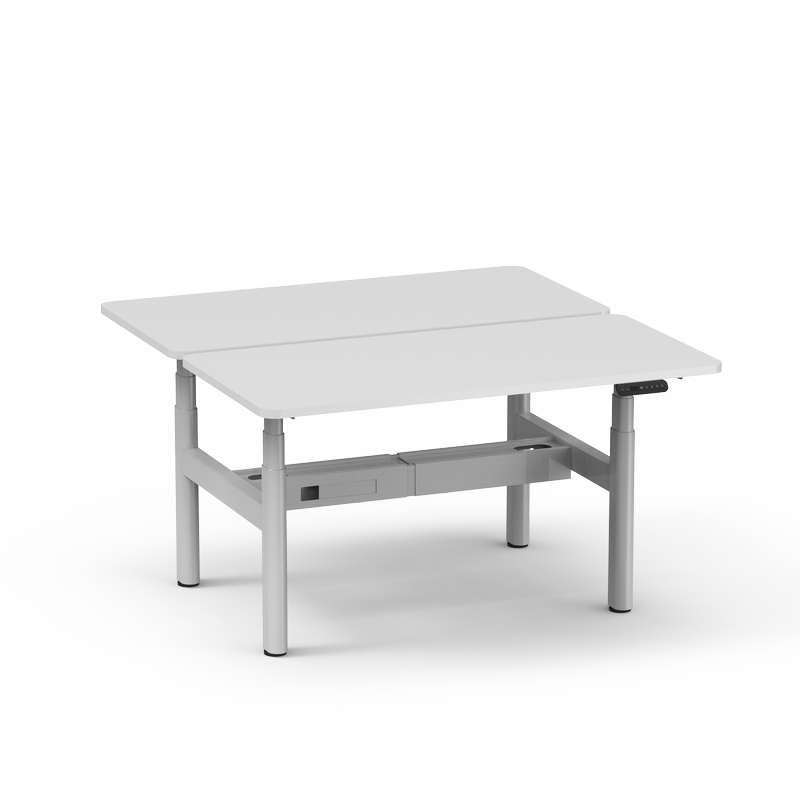 4CF3 Back-to-Back 4-Leg Electric Standing Desk, 3-Stage Oval Frame