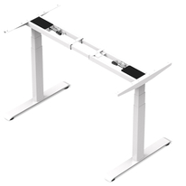 Quick Installation Stand Up Standing Desk Frame Suppliers Only Dual Motor 3 Stage Electric Adjustable Standing Computer Desk