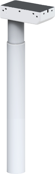 DF2 Round 2-Section Height-Adjustable Desk Column Main Image Display