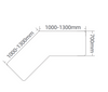 Custom Desktop 700x1000-1300mm*2 | Scalable Workstation Dimensions