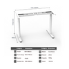  The easy assembly design of the 2CF2 electric standing desk frame, allowing users to quickly complete setup.
