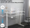 Standing desk stability and weight capacity during height adjustment