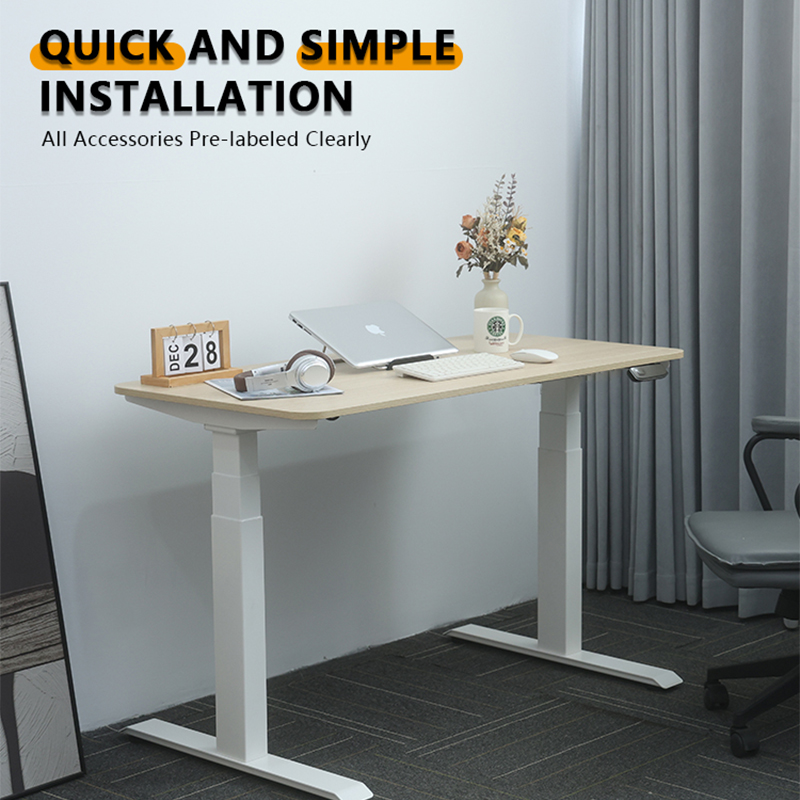 2AF3-KZC2 Height Adjustable Standing Desk - Electric Sit Stand Desk with Quick Installation