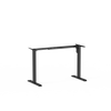 2SACRF2(A) Black Desk Frame Front View