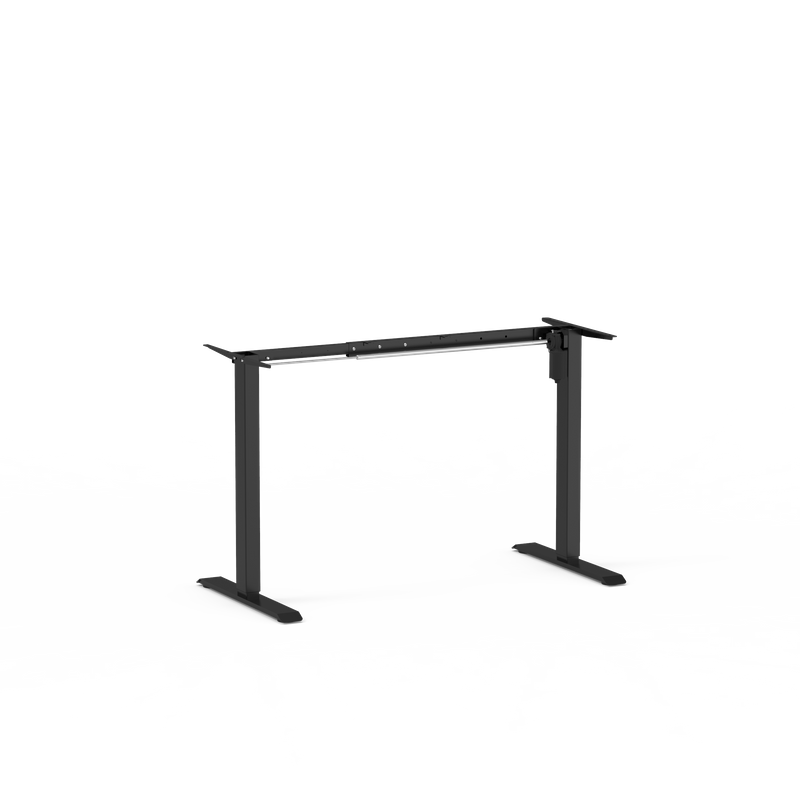 2SACRF2(A) Black Desk Frame Front View