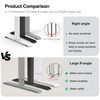 Comparison of safe large R-angle legs and standard right-angle legs.