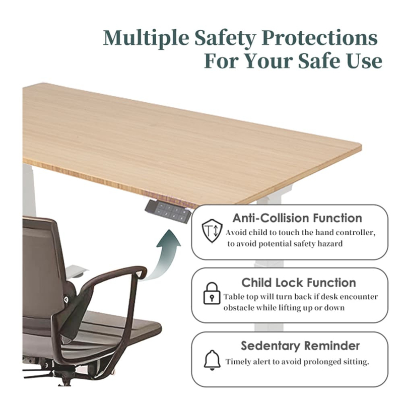 2AF3 D5 Height-Adjustable Desk Obstruction-Detection Retraction Function Diagram
