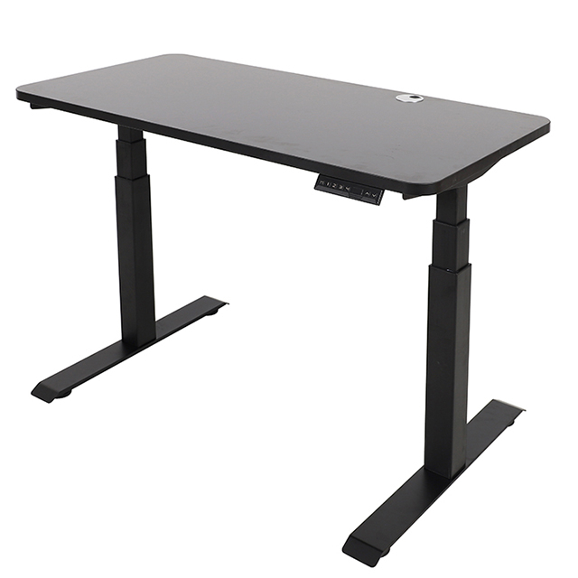 3 Stage Square Sit Stand Desk Manufacturer Electric Table Stand Up Desk Dual Motor Adjustable Height Standing Desk 