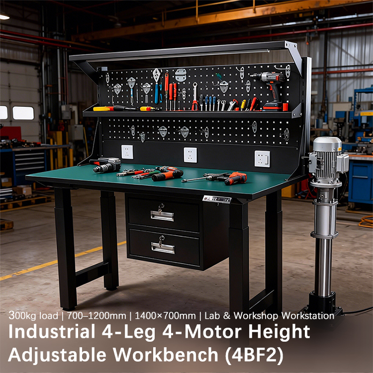 NATE 4BF2 Industrial Height Adjustable Workbench in Workshop