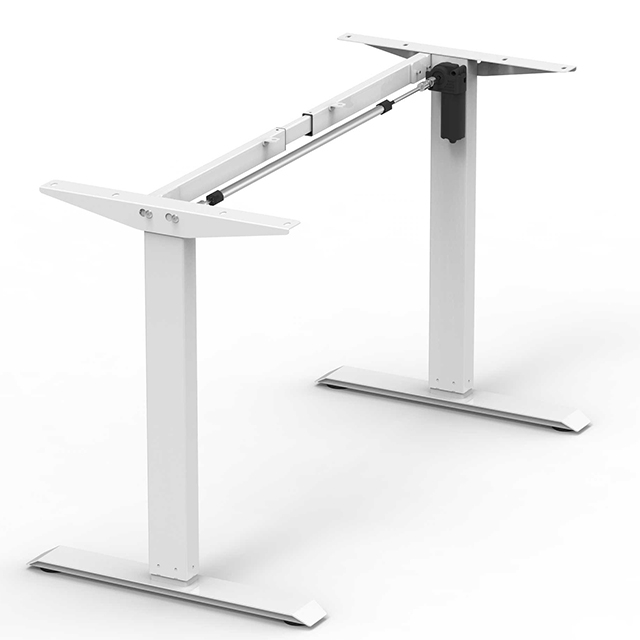 Factory Quick & Easy Assembly Automatic Lifting Electric Desk Single Motor Height Adjustable Table Legs Standing Desk