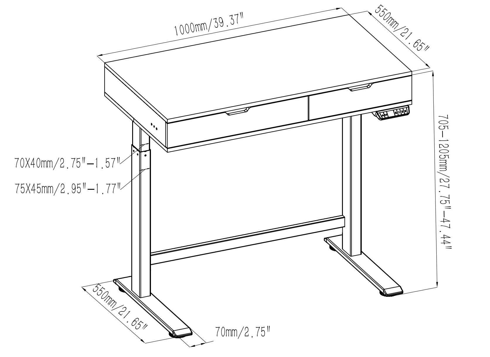 2SAB2 Line drawing