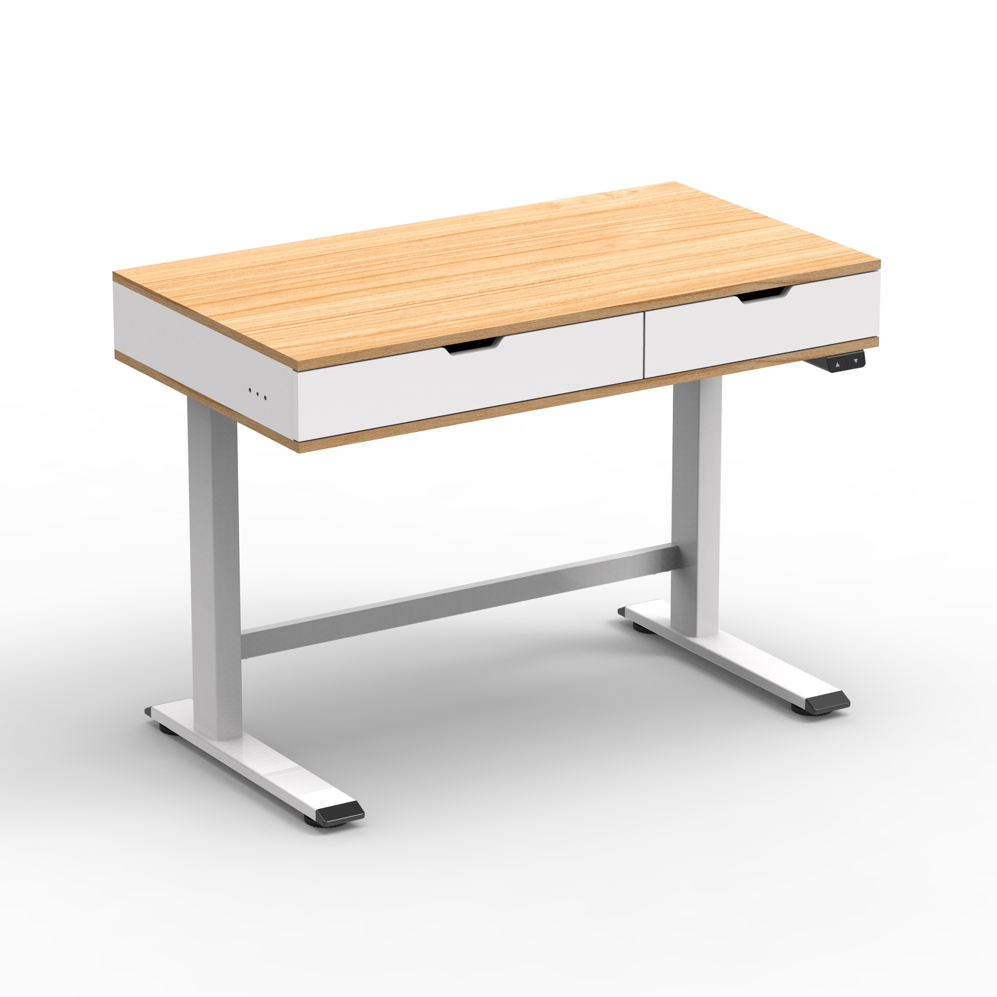 2SAB2(E) Wooden Standing Desk for Kids with Drawers | Safe & Fun Study Table