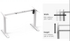 2SBCF2(D) Wholesale OEM ODM 2-Stage Brushless Motor Computer Home office Standing Table | NATE Ergonomic Electric Height Adjustable Sit Stand Desk Frame