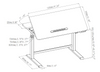 Manufacture and wholesale: stand to up desk - Art furniture, flip top desk for home use