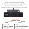 6th generation integrated controller for electric standing desk with minimized circuitry and energy-efficient design, combining all functions into a single control unit