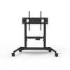 Front view of 2YDTV motorized TV cart and electric lift stand. Clearly shows the VESA mounting panel compatibility design, helping customers confirm device fit.