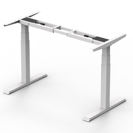 3 Stage Square Sit Stand Desk Manufacturer Electric Table Stand Up Desk Dual Motor Adjustable Height Standing Desk 