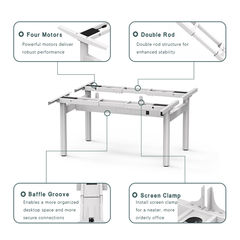 4DF2-Height-Adjustable Desk Frame: A Brief Overview of Its Appearance Features
