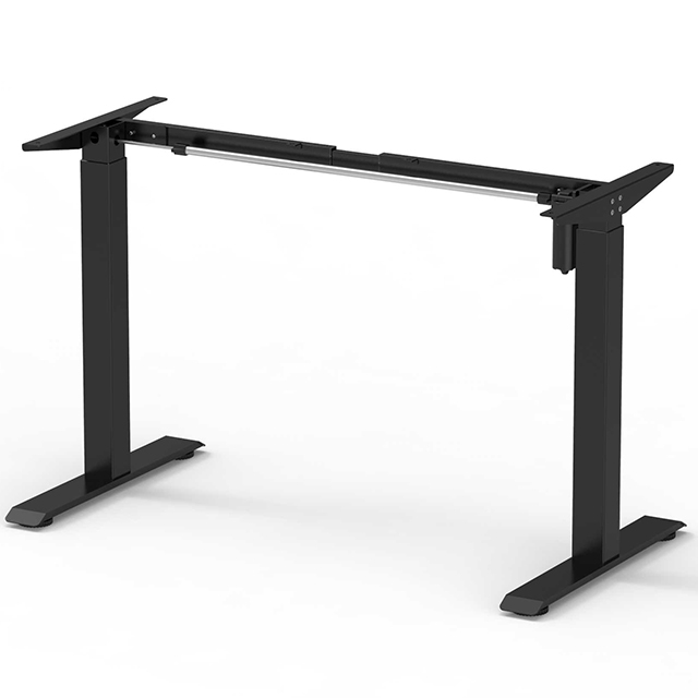 2SBAF2 Single Motor Electric Height-Adjustable Desk Black Frame 