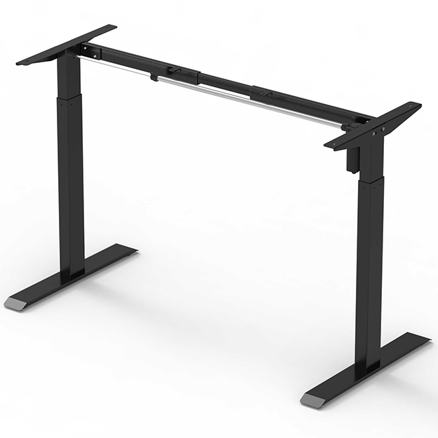 Wholesale Adjustable Width Ergonomic Electric Single Motor 2 Stage Sit Stand Height Adjustable Standing Desk Mechanism
