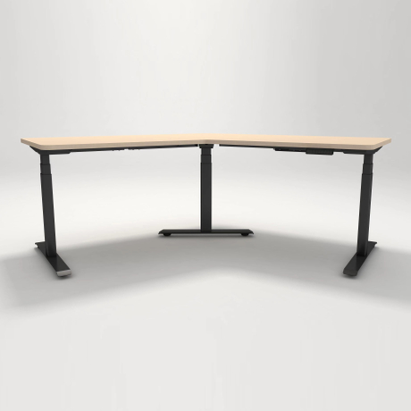 NATE NT33-3AF3 3-Stage Standing Desk Frame | 360° Rotatable Legs & 40mm/s Lift | Home/Office Ergonomic DIY Solution