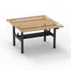 Heavy-Duty 4-Leg 2-Section Round Tube Table with High Weight Capacity - Full Perspective View