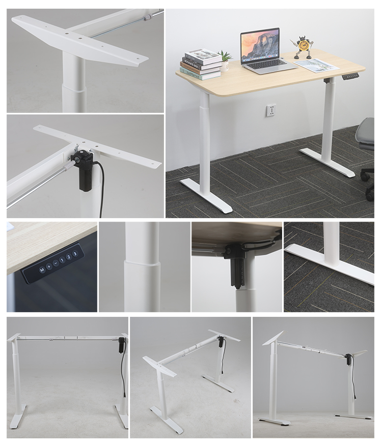A collage of detailed images showcasing the 2SCAF2's high-quality components, including the motor, leg connections, and clean white frame from multiple angles.