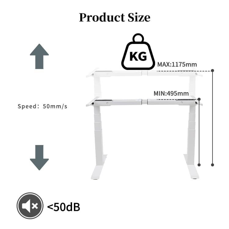 2BF4 Height-Adjustable Desk: Noise Level and Load Capacity Demonstration