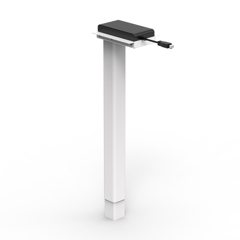 URF2 Height-Adjustable Desk Column with Wires Main Image Display