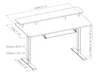 Economy Single Motor Sit-Stand Desk (complete table) HT-2SABR2(A) Smooth desk with unchangable stability. from china(chinese)