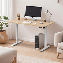 2SURF2 Economy Height-adjustable Desk Frame with Brushless Motor, NATE Sit To Stand Desks for Home Office Available for Wholesale,large Rounded Square Design