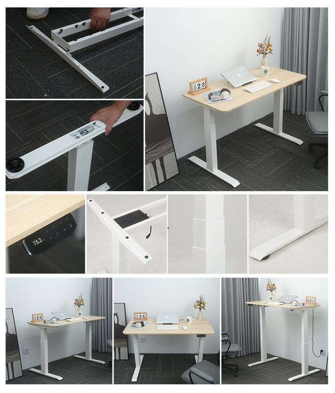 2AF3-KZC2 Height Adjustable Standing Desk - Electric Sit Stand Desk with Quick Installation