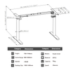 2SDAF2 Stand Up Desk Base with Round Tubes – Ergonomic Sit-Stand Workstation for Home Office | Under $85