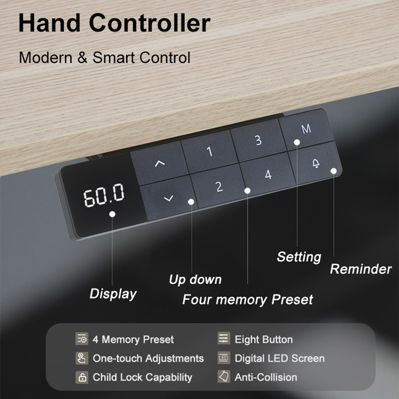 Diagram of the standing desk controller 2URF2.
