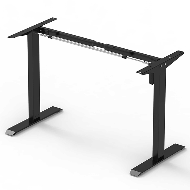 Factory Quick & Easy Assembly Automatic Lifting Electric Desk Single Motor Height Adjustable Table Legs Standing Desk